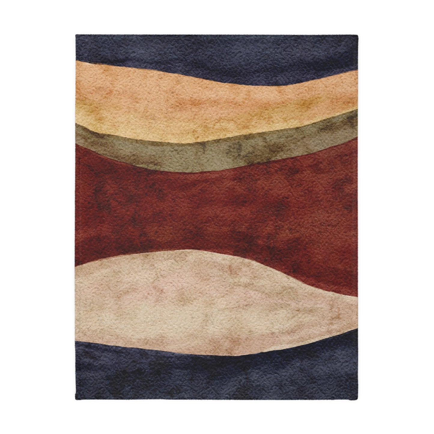 Abstract Earth Tone Throw Blanket | Modern Boho Home Decor