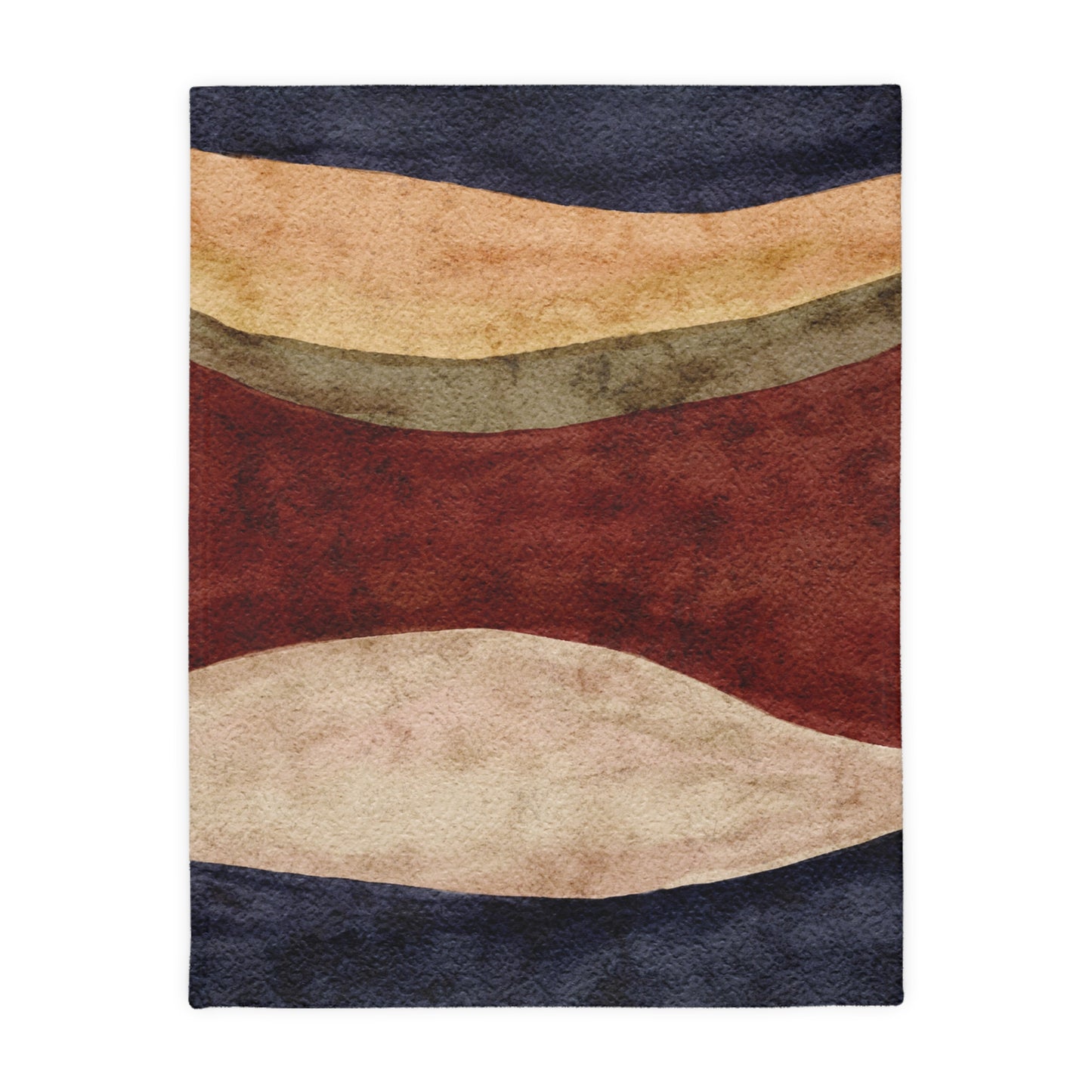 Abstract Earth Tone Throw Blanket | Modern Boho Home Decor