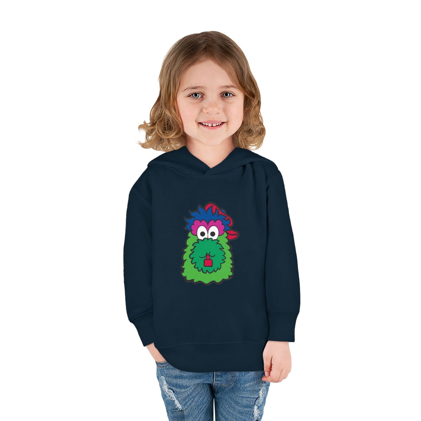 Mascot Cartoon Toddler Hoodie Sweatshirt | Kids Baseball Fan Gift