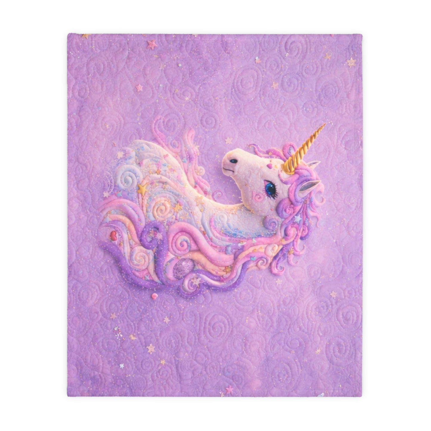 Magical Unicorn Blanket – Pastel Fantasy Plush Throw for Kids