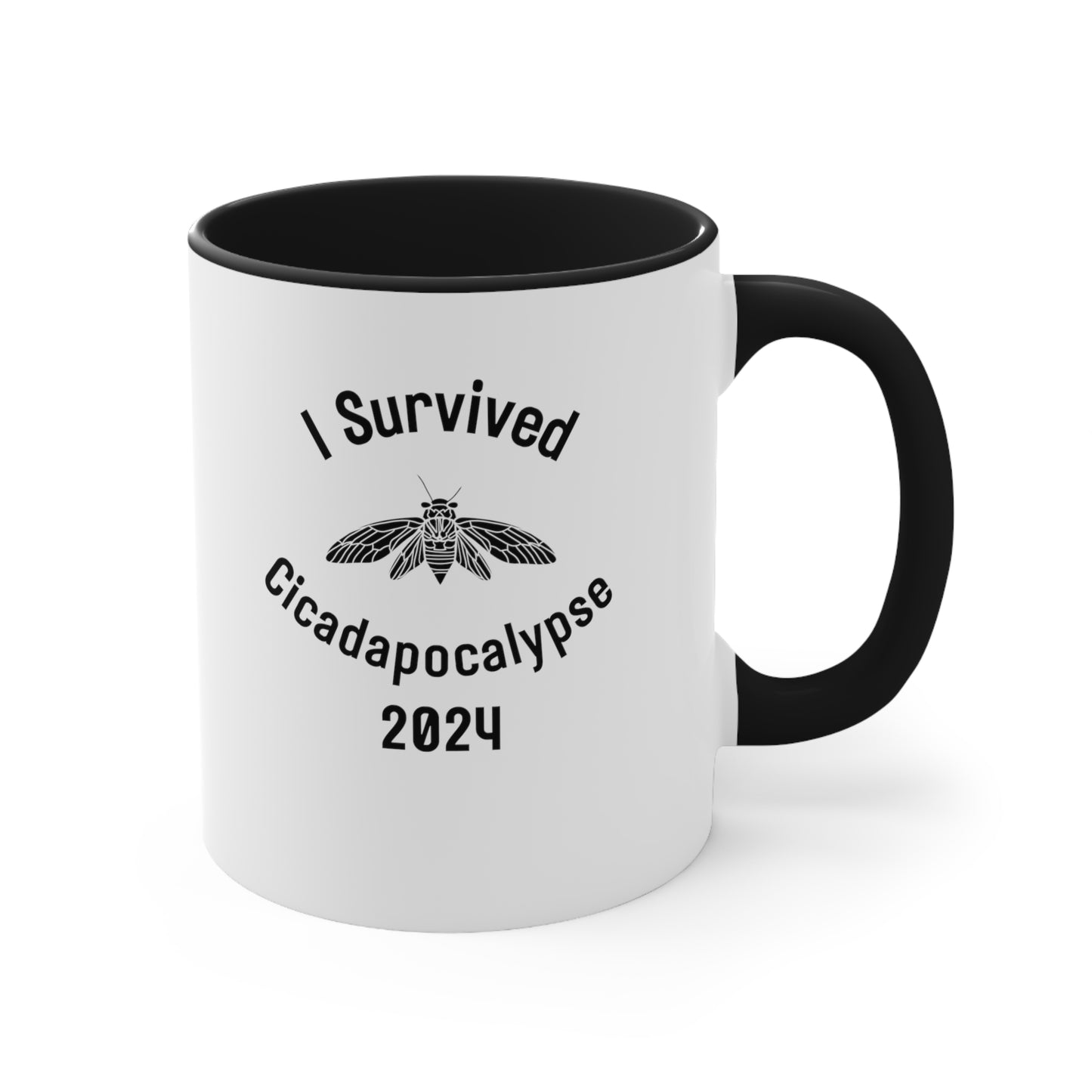 I Survived Cicadapocalypse 2024 Mug, 11oz