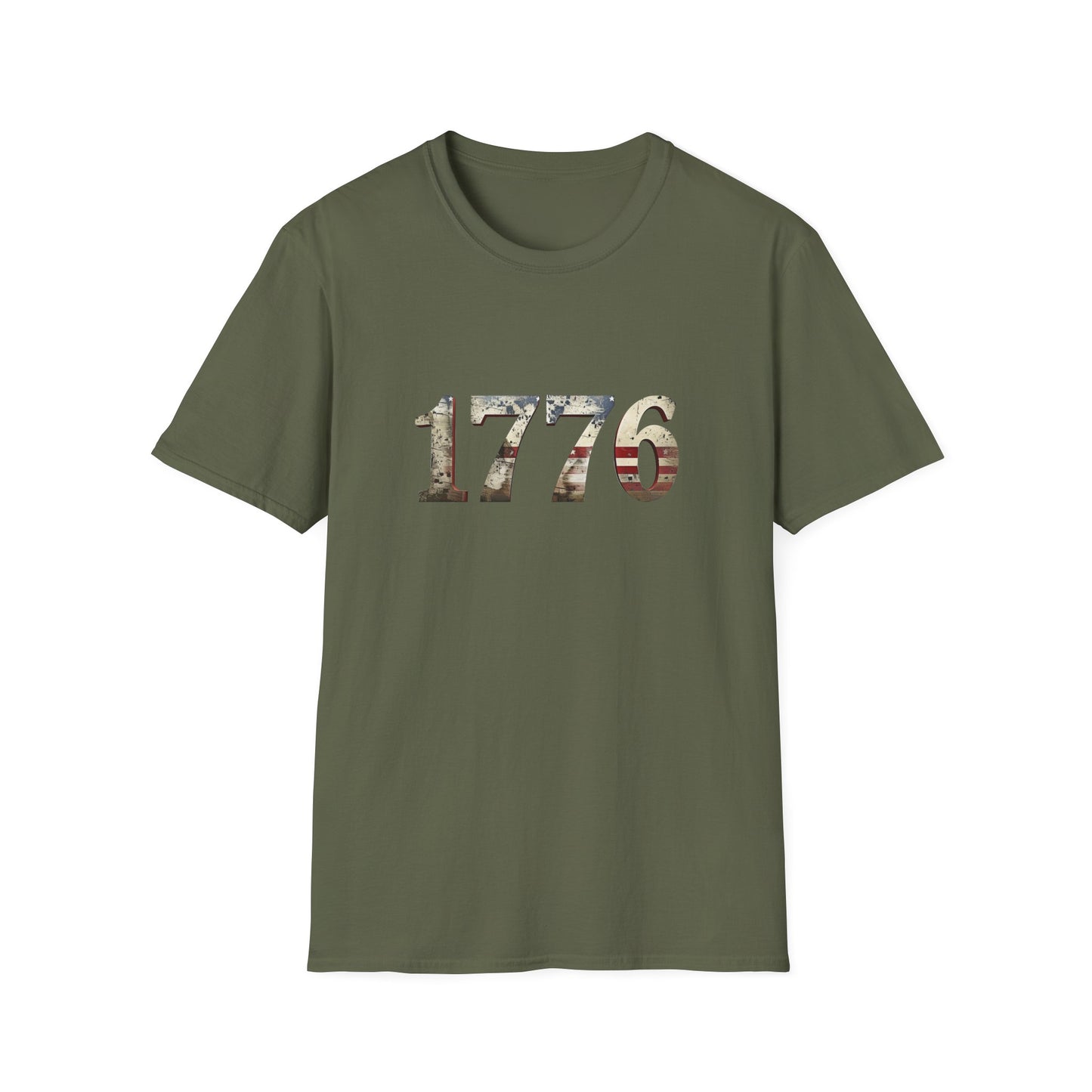 Distressed 1776 Unisex T-Shirt for 4th of July Celebration, Patriotic Tee, Vintage Independence Day Shirt, America Birthday Apparel,