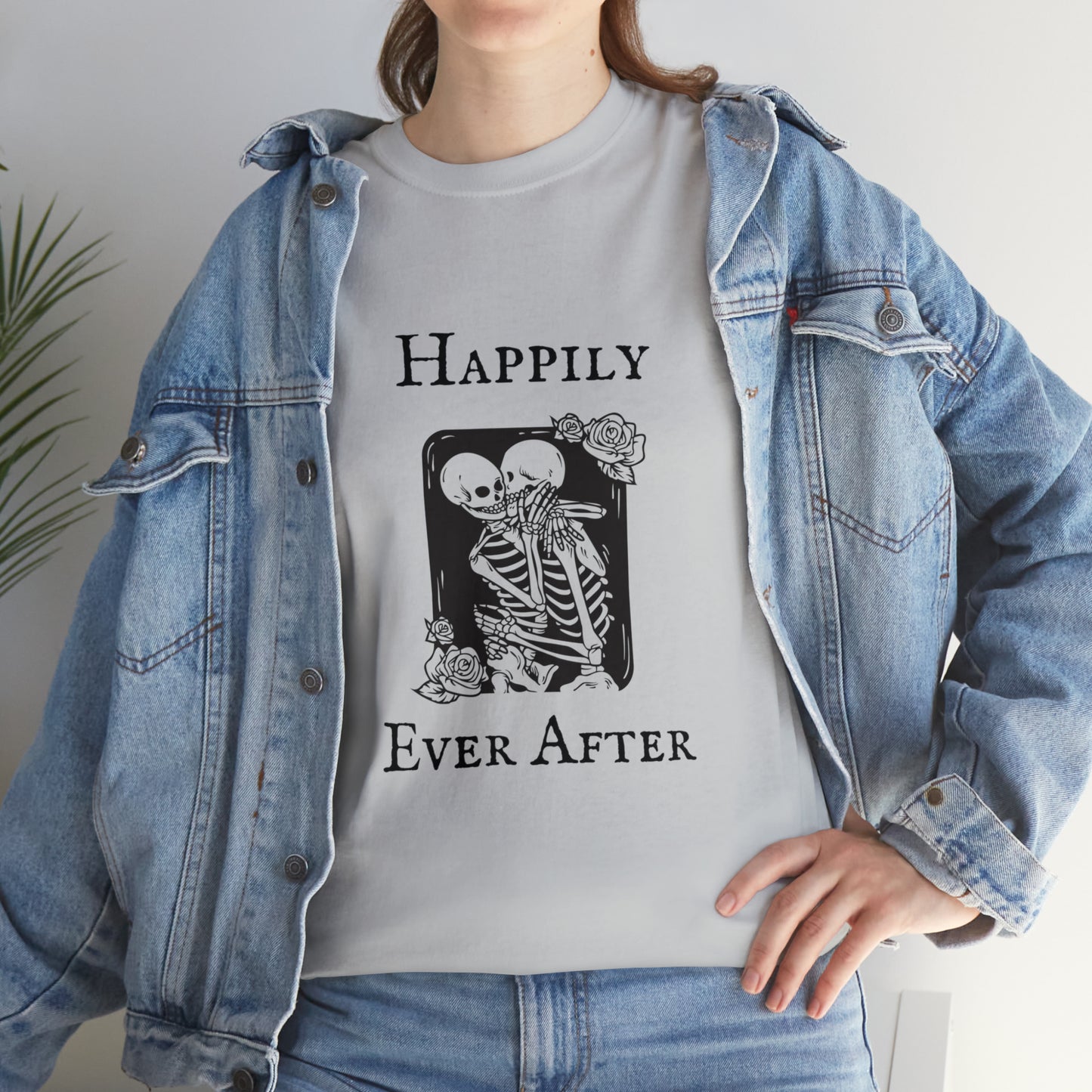 Halloween Skeleton Couple Love T-Shirt Anniversary Wedding Engagement