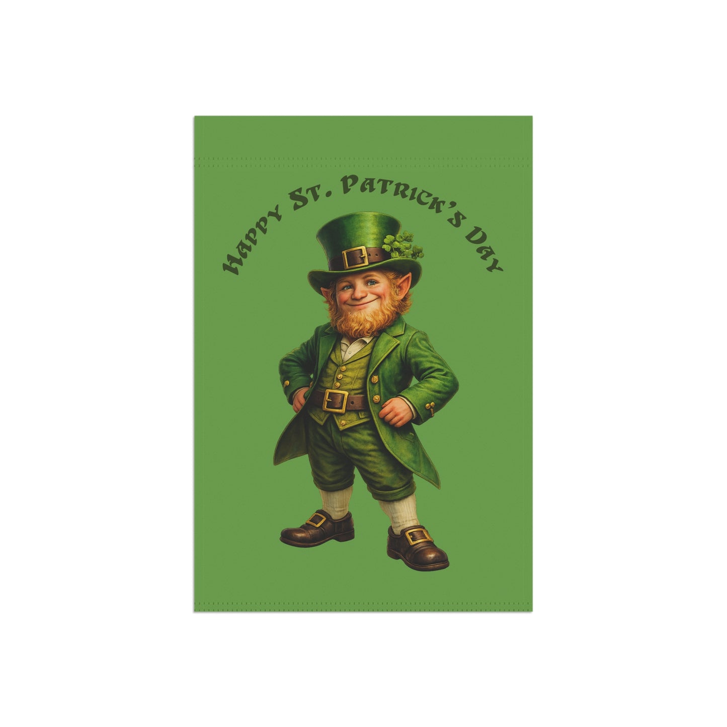 Happy St. Patrick’s Day Leprechaun Garden Flag | Irish Leprechaun Yard Flag | Green St Patrick’s Day Outdoor Decor | Spring Garden Flag