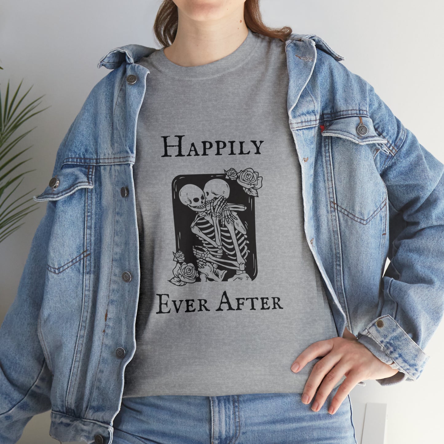 Halloween Skeleton Couple Love T-Shirt Anniversary Wedding Engagement