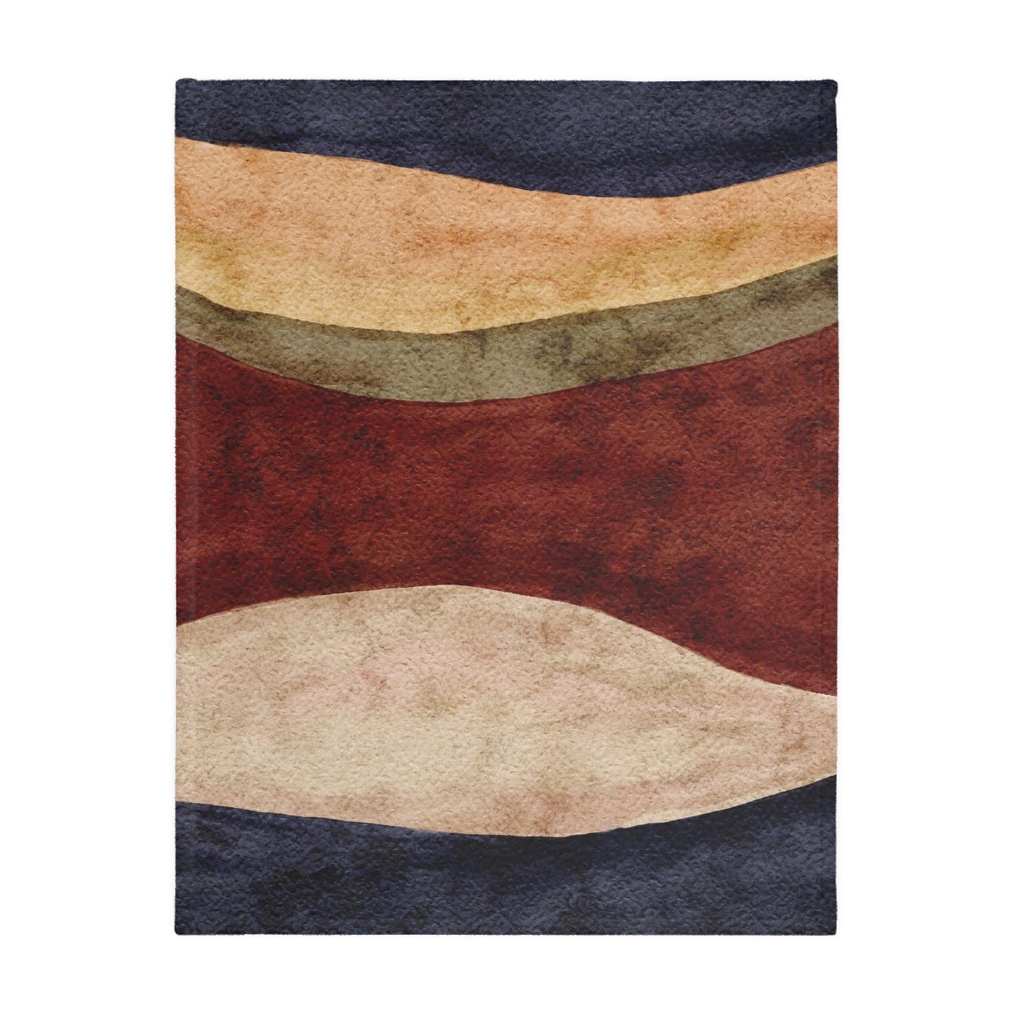 Abstract Earth Tone Throw Blanket | Modern Boho Home Decor
