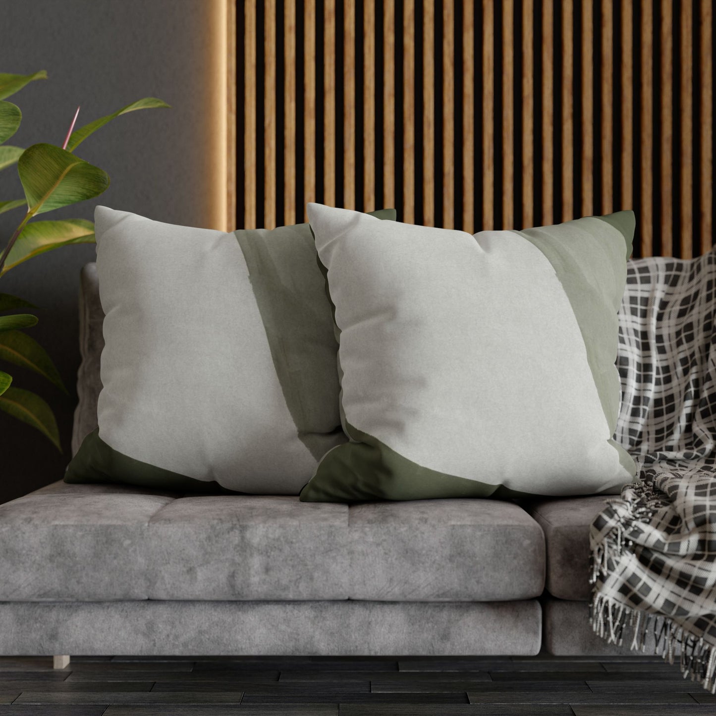 Modern Gray Gradient Square Cushion Cover, Throw Pillow Cover
