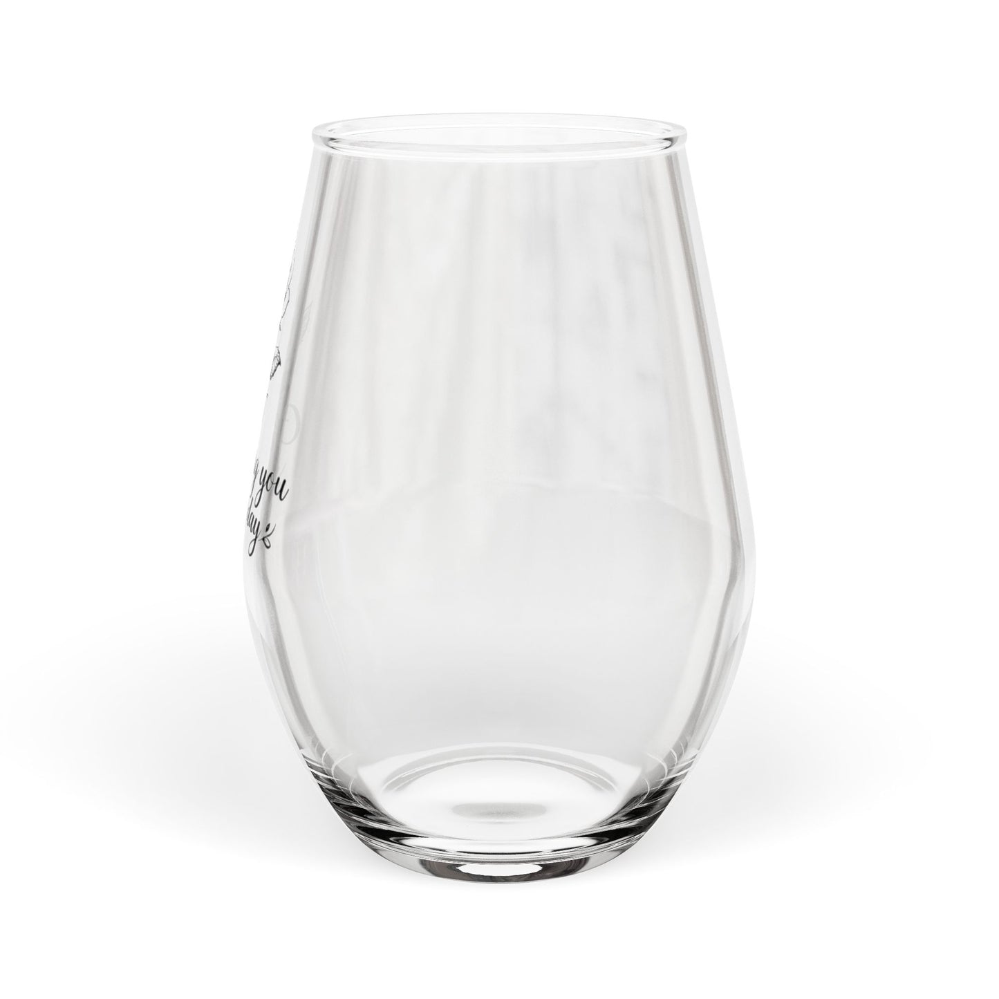 Choosing You Every Day Stemless Wine Glass | Romantic Gift