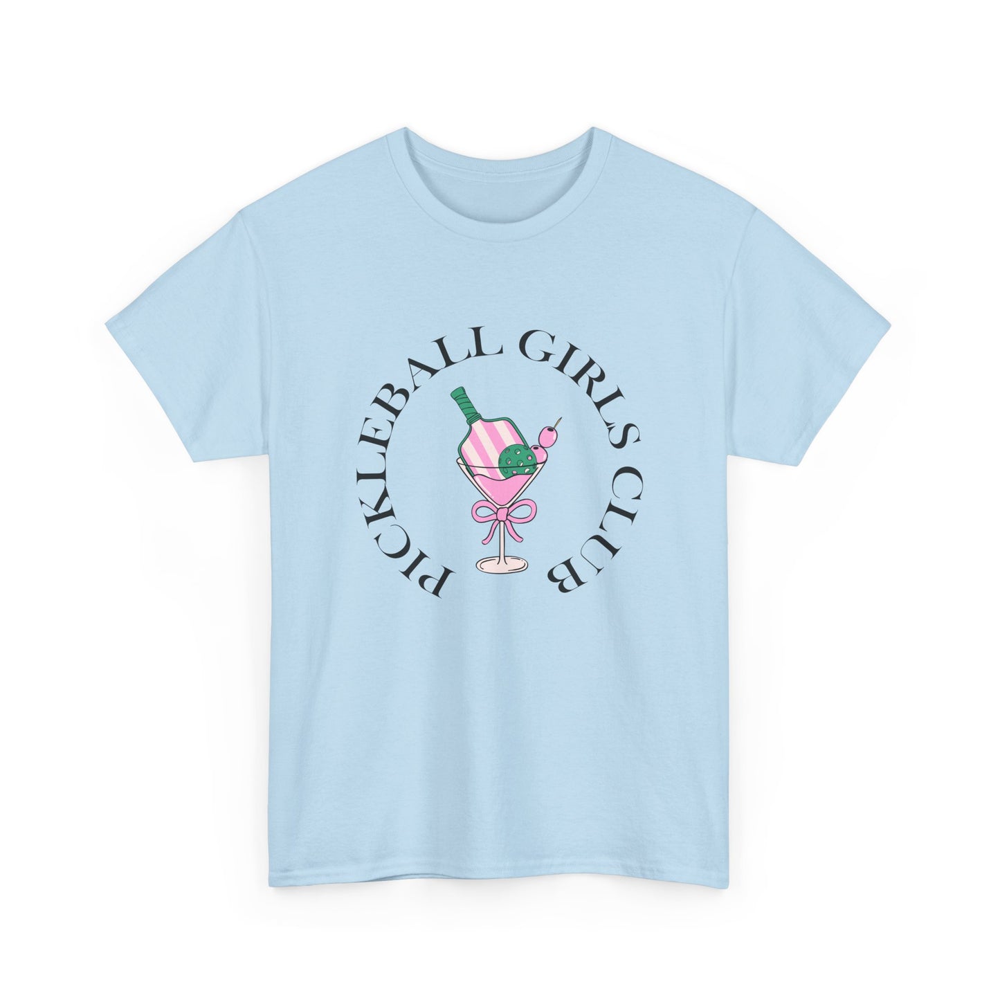 Women's Pickleball Girls Club Tee Martini Glass Tshirt Unisex Funny Tee for Pickleball Players