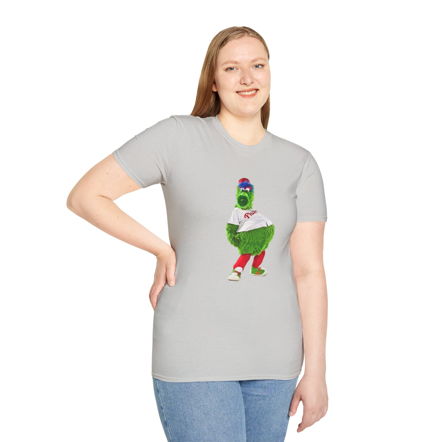 Cartoon Baseball Mascot T-Shirt | Funny Green Character Tee for Sports Lovers