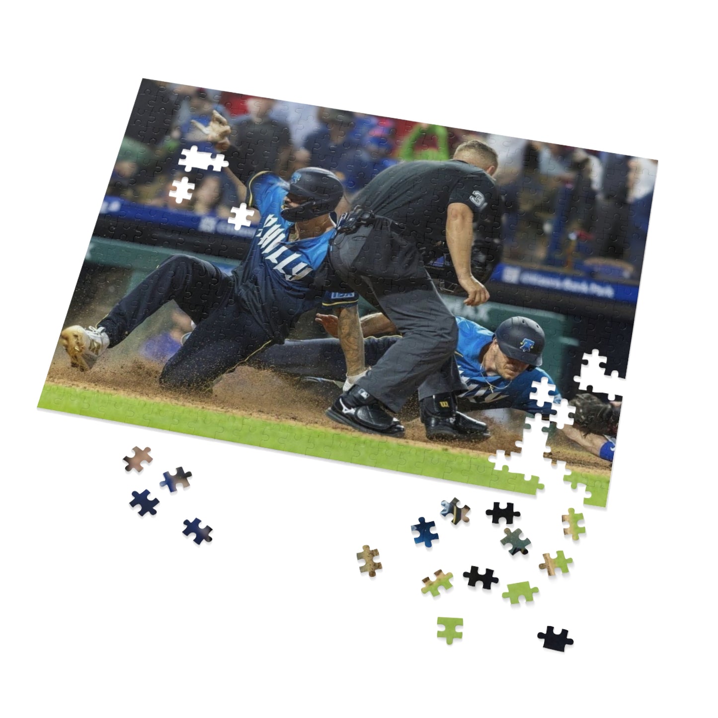 Nick Castellanos & J.T. Realmuto Double Slide Puzzle | Phillies Baseball Puzzle 500 1000 2000 Pieces | Collectible Tin | Fan Gift