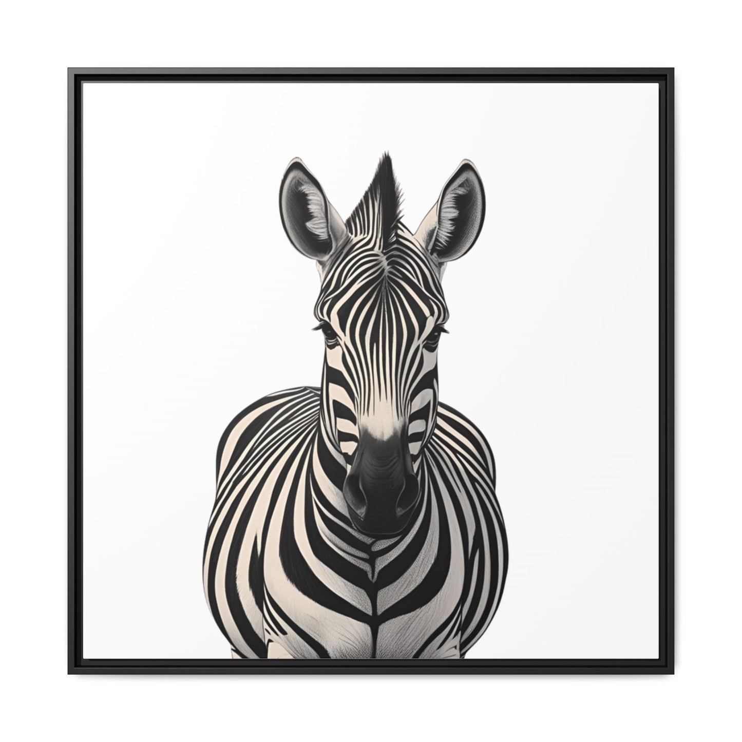 Striking Zebra Wall Art Black & White Wildlife Photography Print, Safari Animal Home Decor, Zebra Lover Nursery Room Gift