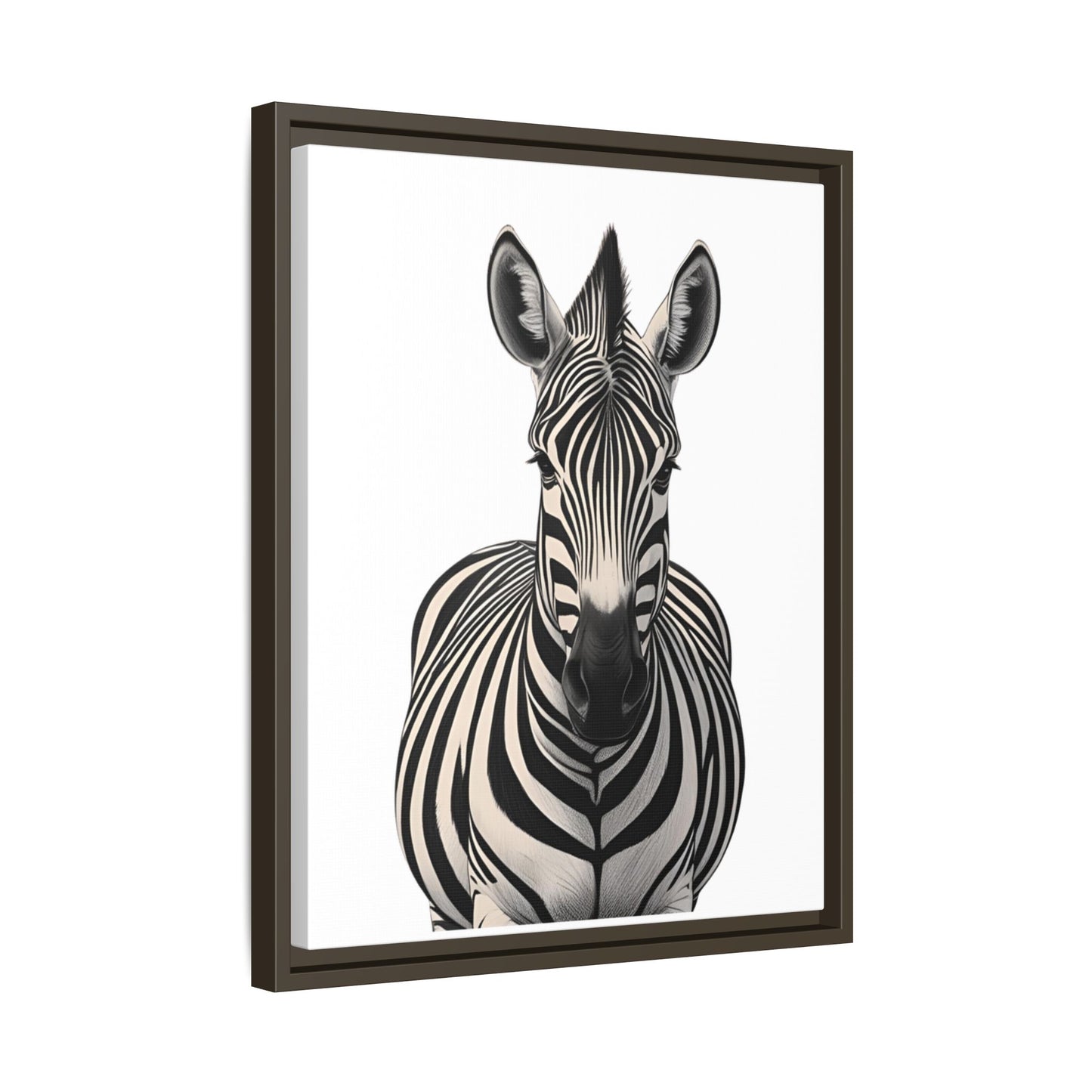 Striking Zebra Wall Art Black & White Wildlife Photography Print, Safari Animal Home Decor, Zebra Lover Nursery Room Gift