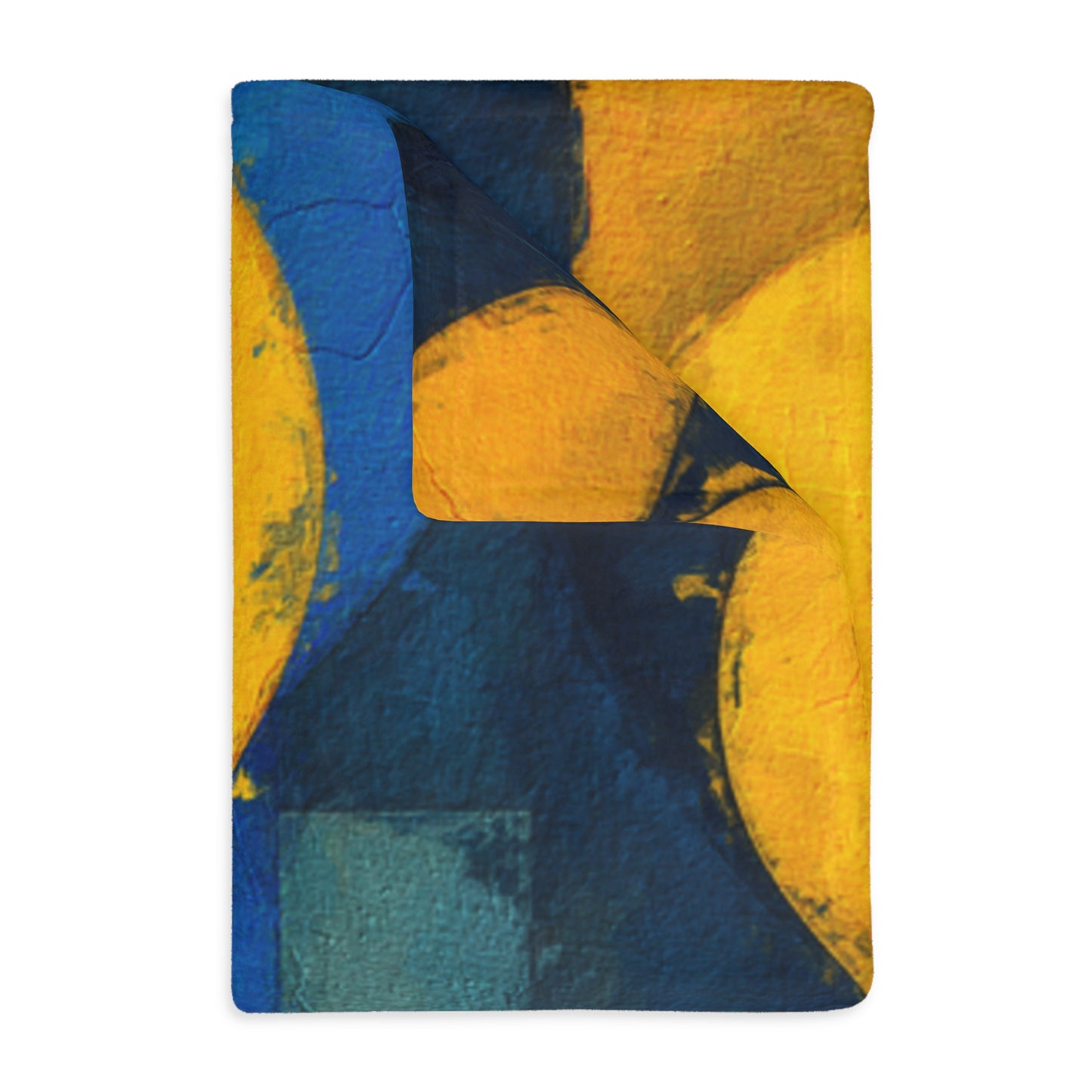 Celestial Moon & Sun Velveteen Throw Blanket | Abstract Geometric Decor