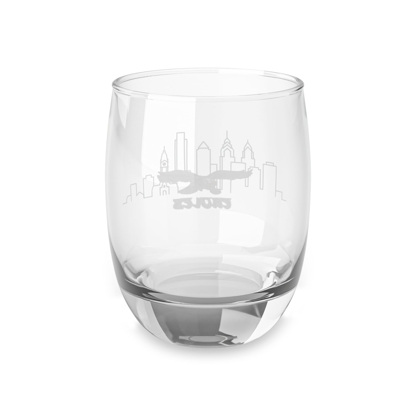 Eagle Whiskey Glass | Philadelphia Skyline Inspired Rocks Glass