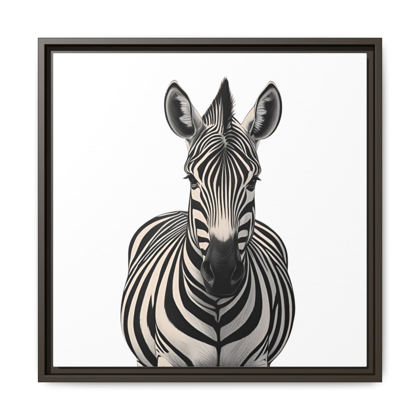 Striking Zebra Wall Art Black & White Wildlife Photography Print, Safari Animal Home Decor, Zebra Lover Nursery Room Gift