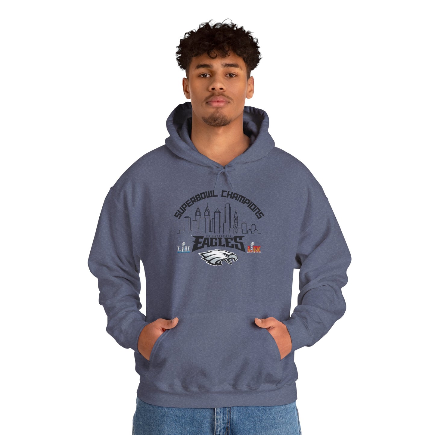 Philadelphia Football Super Bowl Champions Hoodie, Philly Skyline Football Sweatshirt, Philadelphia Fan Gear