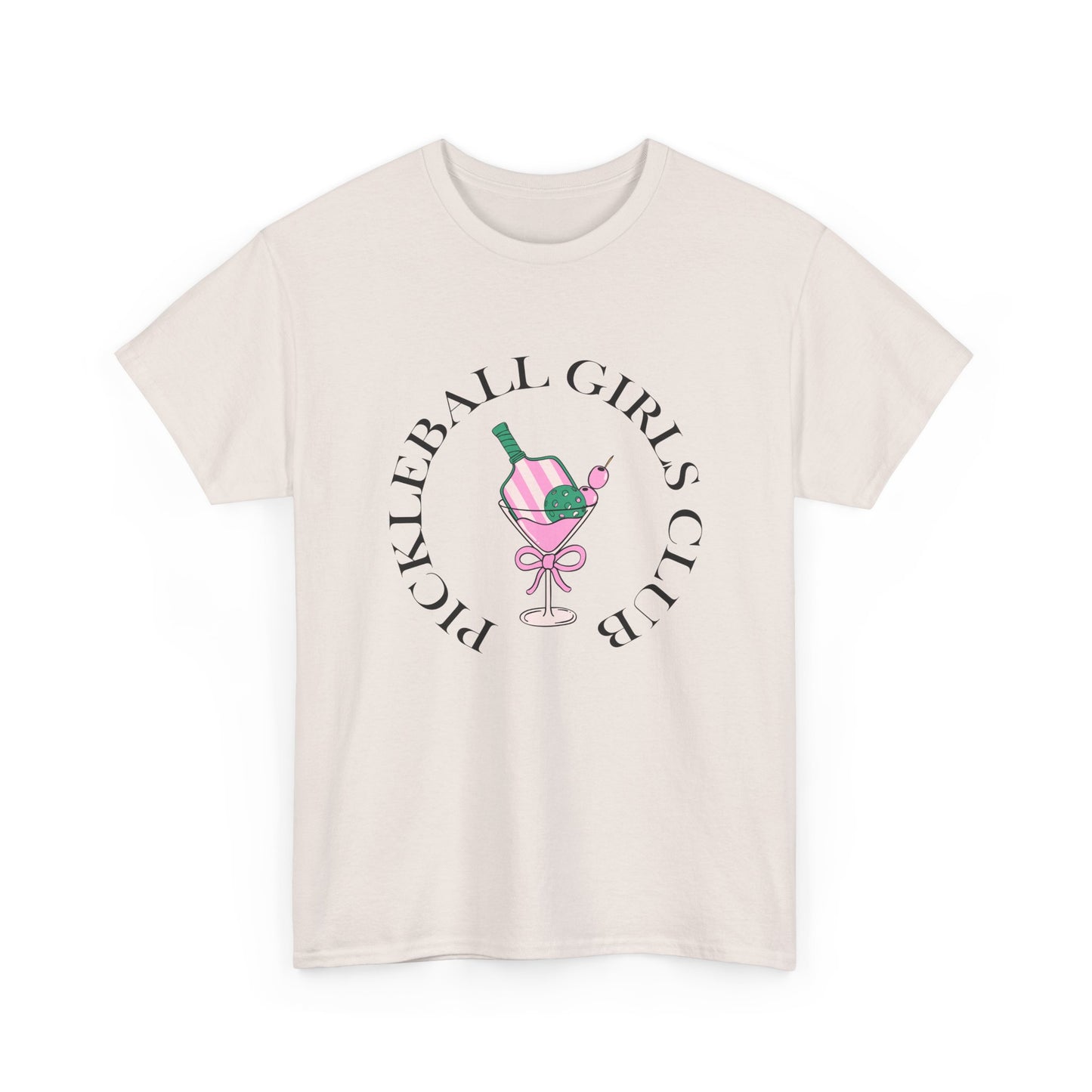 Women's Pickleball Girls Club Tee Martini Glass Tshirt Unisex Funny Tee for Pickleball Players