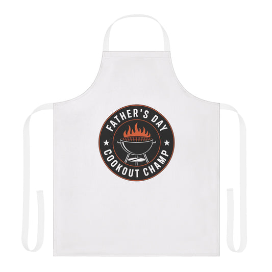 Father's Day Cookout Champ Apron, Funny Grilling Gift, Summer Cookout Essential