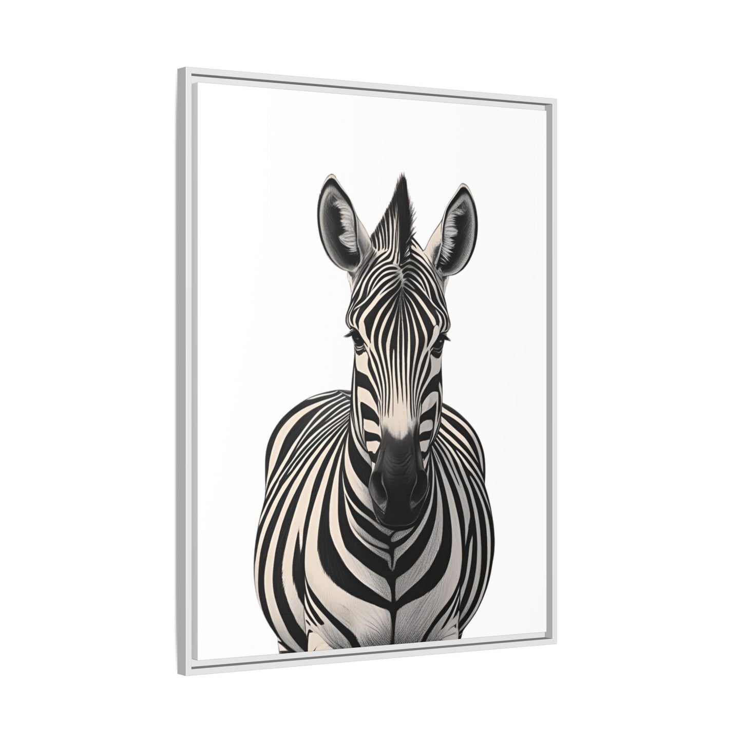 Striking Zebra Wall Art Black & White Wildlife Photography Print, Safari Animal Home Decor, Zebra Lover Nursery Room Gift