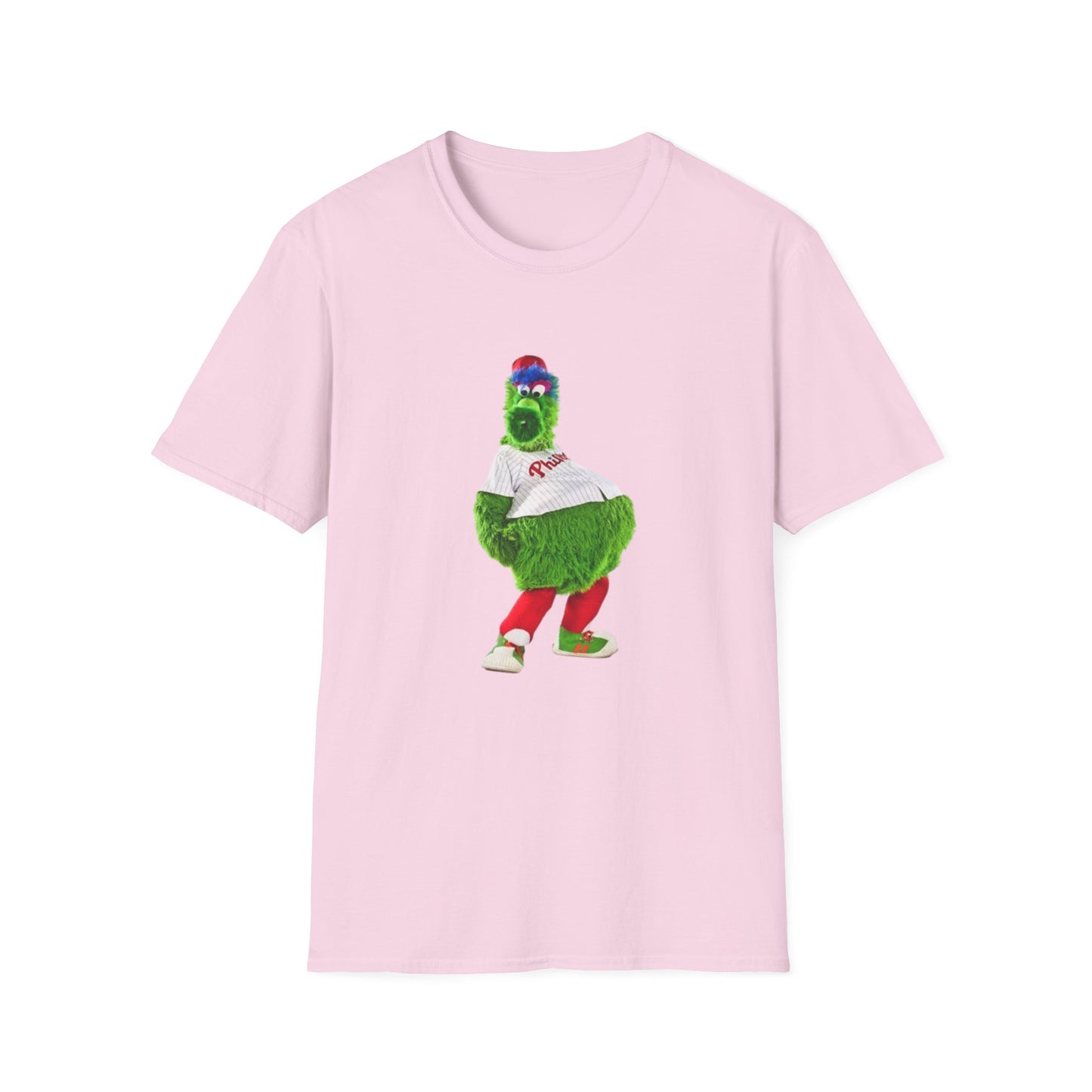 Cartoon Baseball Mascot T-Shirt | Funny Green Character Tee for Sports Lovers