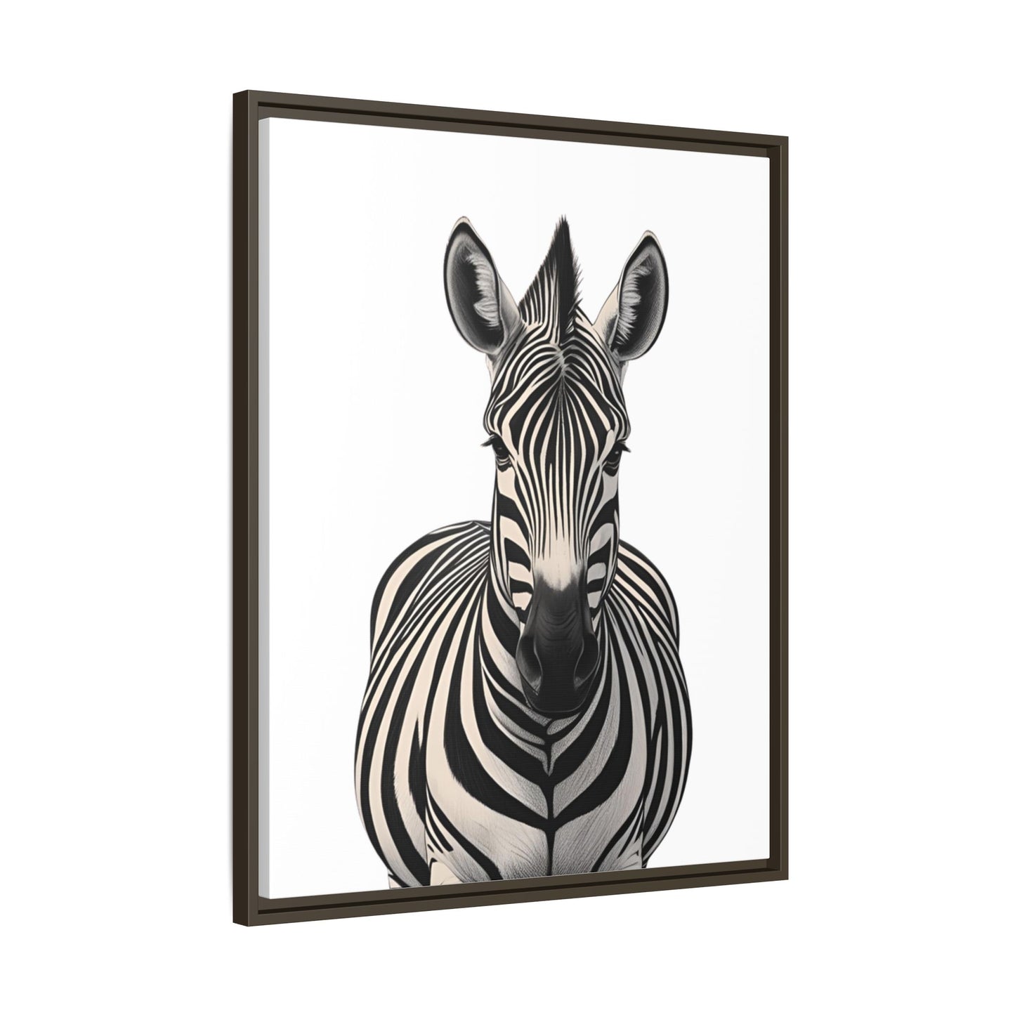Striking Zebra Wall Art Black & White Wildlife Photography Print, Safari Animal Home Decor, Zebra Lover Nursery Room Gift