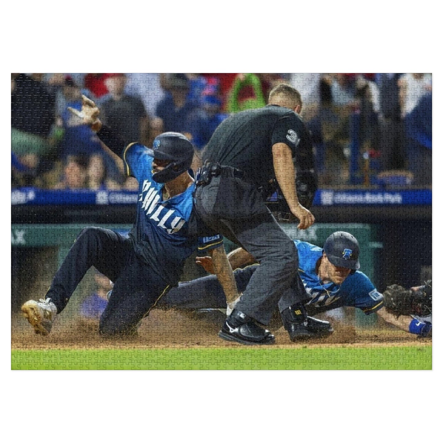 Nick Castellanos & J.T. Realmuto Double Slide Puzzle | Phillies Baseball Puzzle 500 1000 2000 Pieces | Collectible Tin | Fan Gift