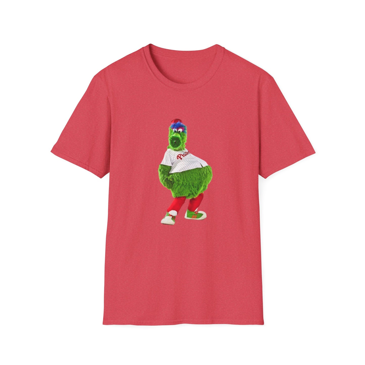Cartoon Baseball Mascot T-Shirt | Funny Green Character Tee for Sports Lovers