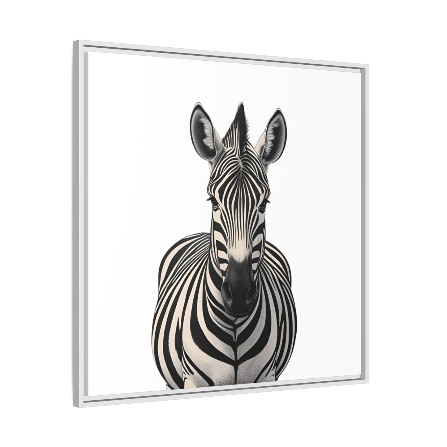 Striking Zebra Wall Art Black & White Wildlife Photography Print, Safari Animal Home Decor, Zebra Lover Nursery Room Gift