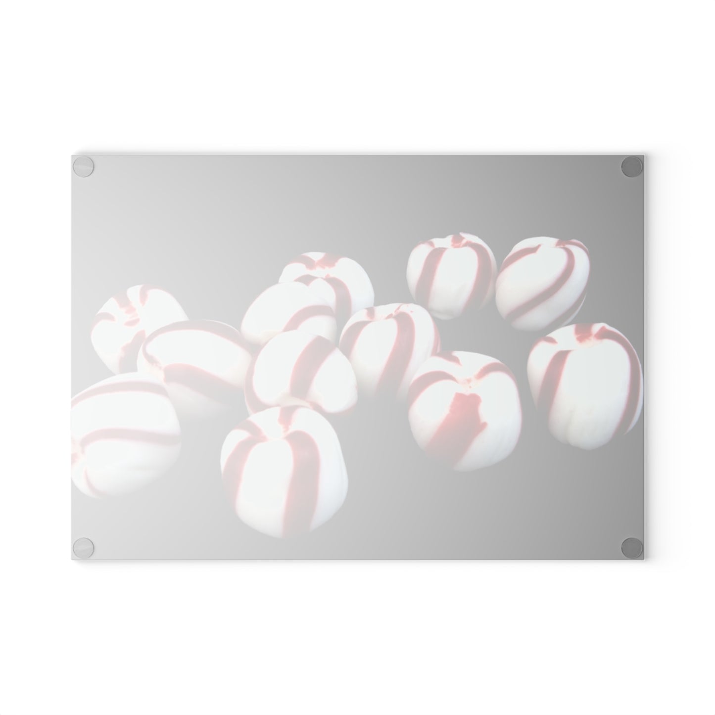 Peppermint Candy Glass Cutting Board | Festive Christmas Kitchen Decor