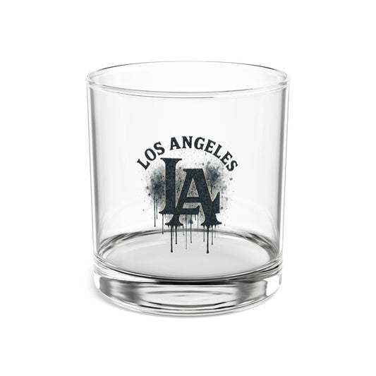 LA Rocks Glass | Los Angeles Whiskey Glass | Fan Barware Gift