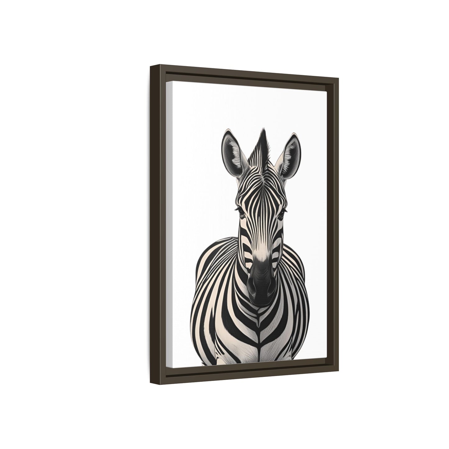 Striking Zebra Wall Art Black & White Wildlife Photography Print, Safari Animal Home Decor, Zebra Lover Nursery Room Gift