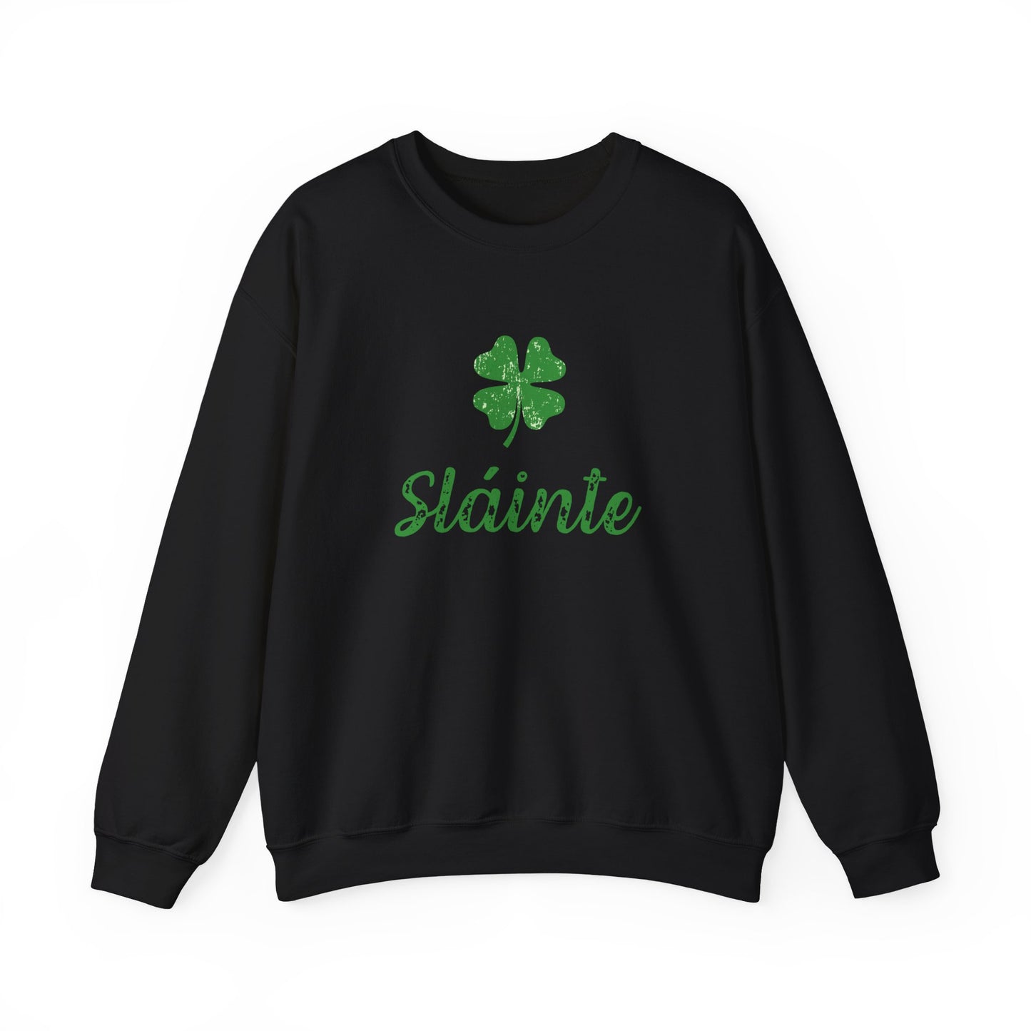Sláinte Irish Sweatshirt – St Patrick’s Day Shamrock Crewneck – Irish Cheers Shirt – Lucky Clover St Paddy’s Day Sweatshirt