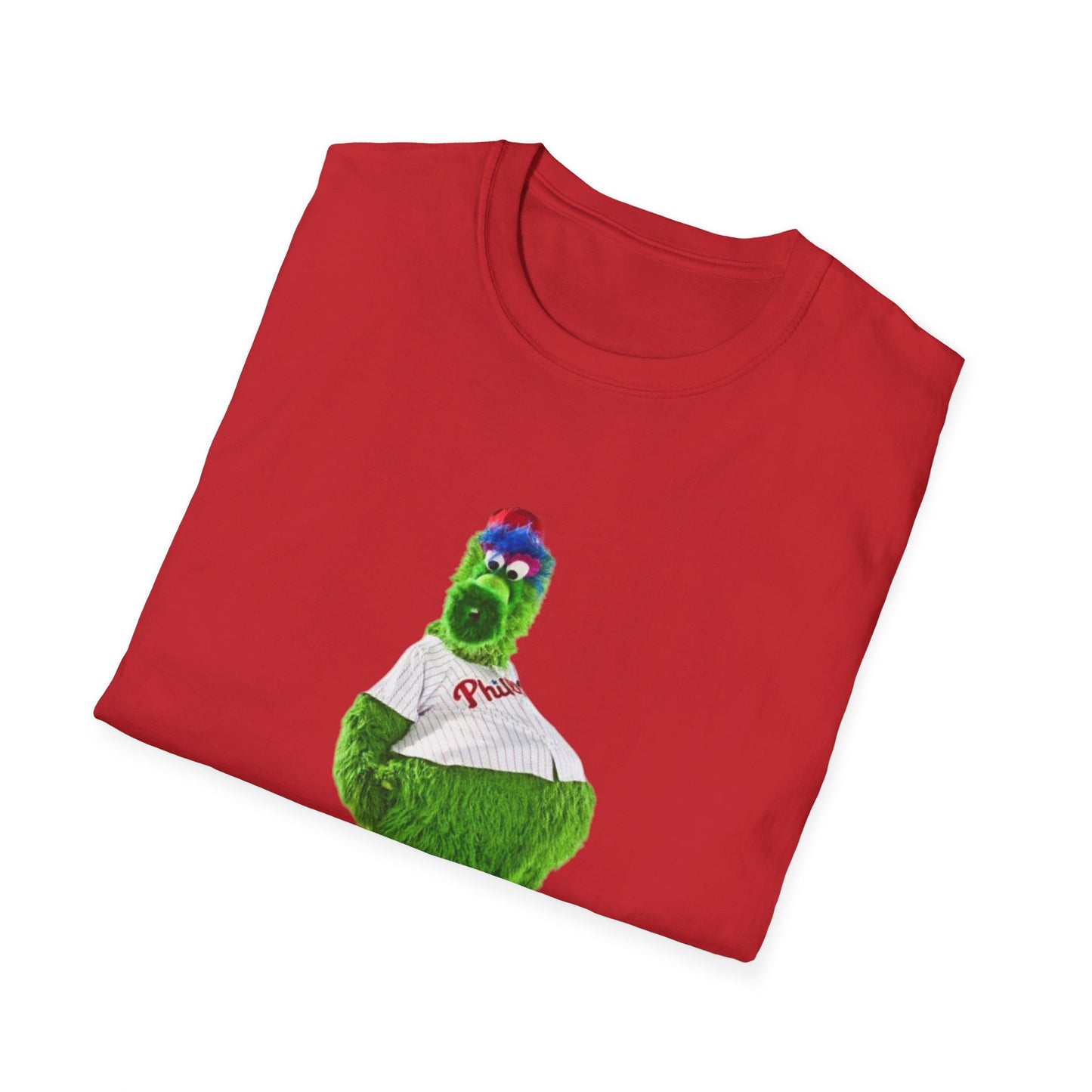Cartoon Baseball Mascot T-Shirt | Funny Green Character Tee for Sports Lovers