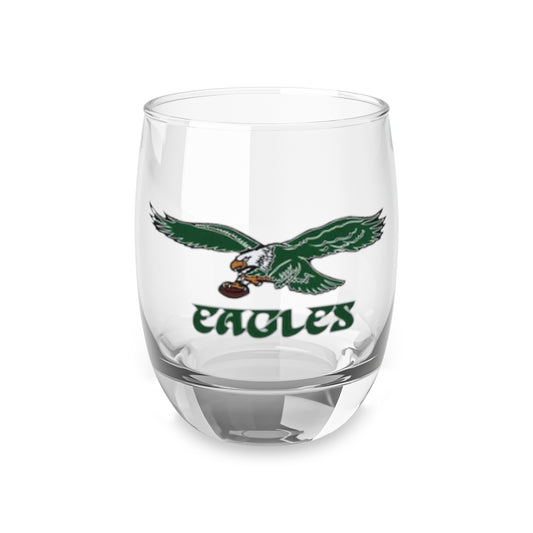 Eagle Whiskey Glass | Sports Fan Rocks Glass | Football Inspired Glass