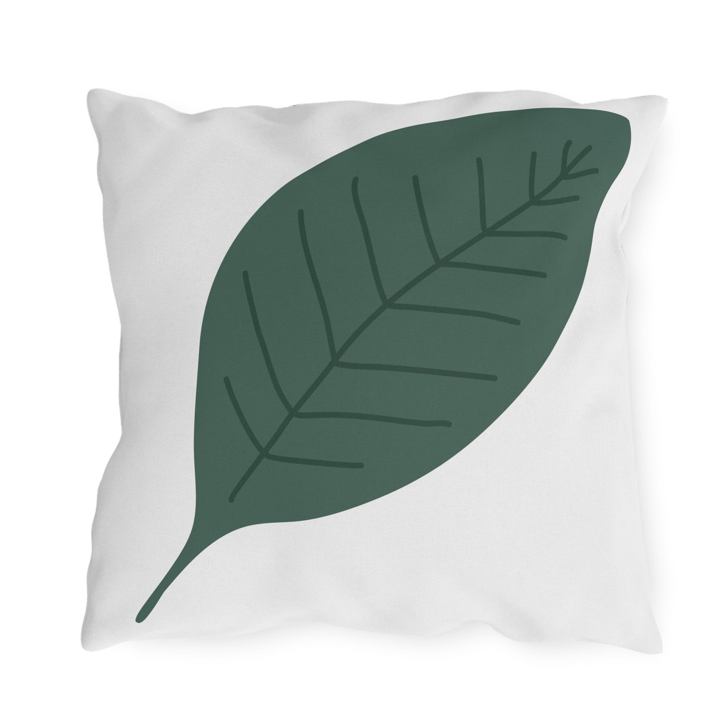 Leaf Botanical Outdoor Pillow – Tropical Green Patio Cushion