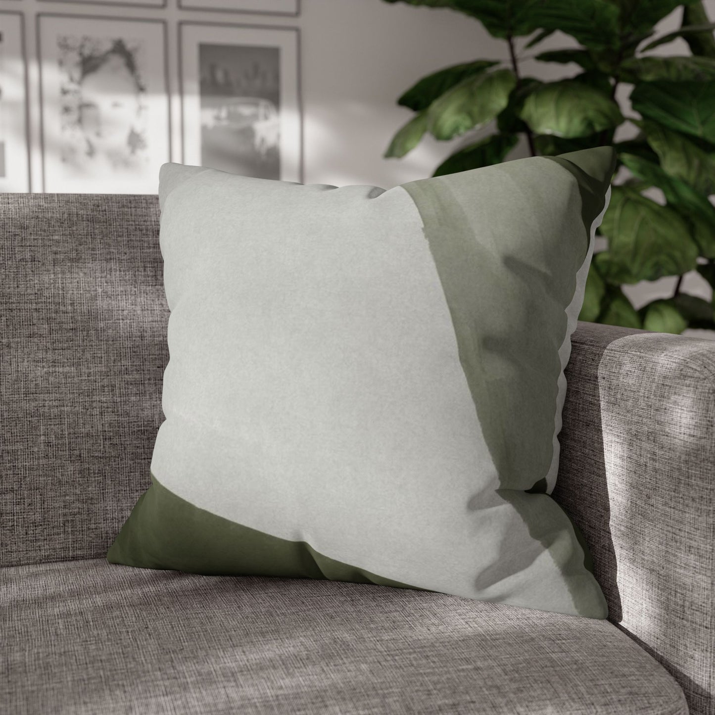 Modern Gray Gradient Square Cushion Cover, Throw Pillow Cover