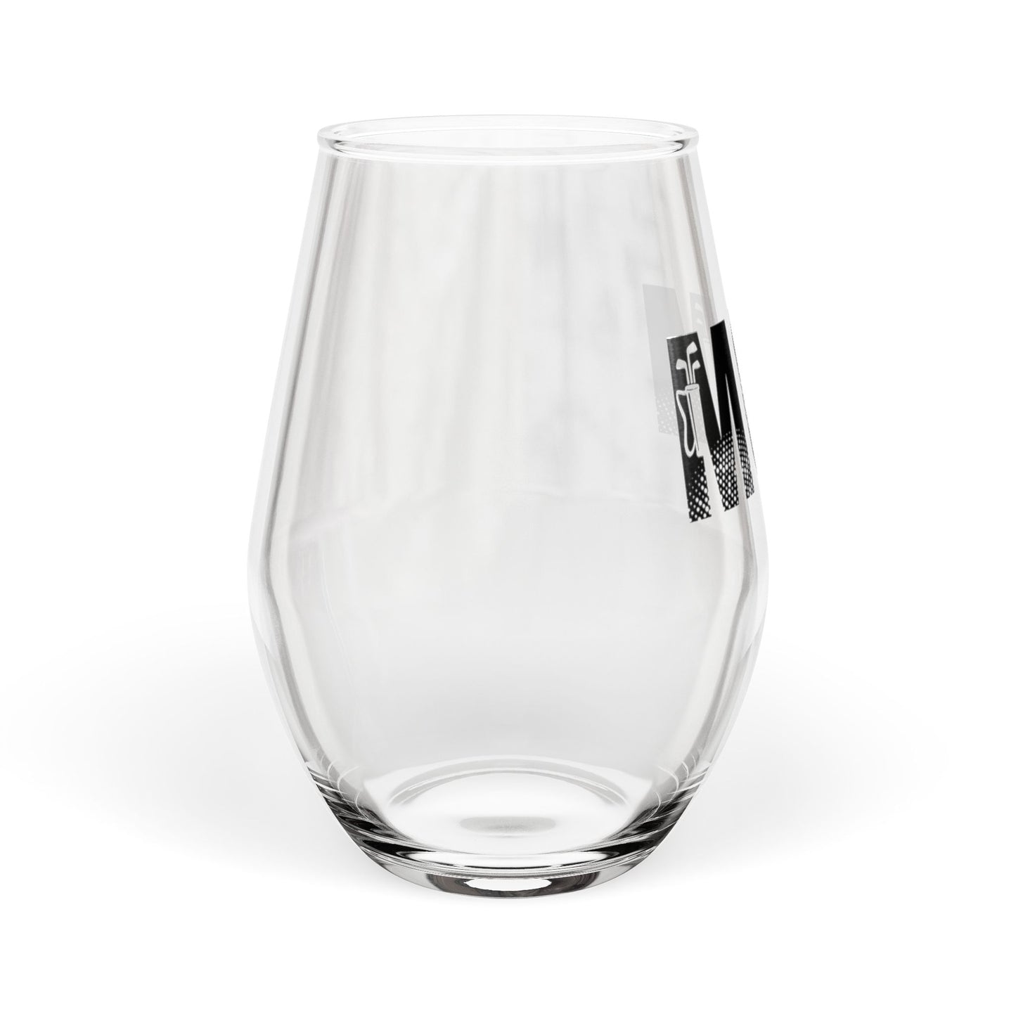 Mom Golf Wine Glass – Funny Golf Gift for Moms – Stemless Wine Glass for Golf Lovers