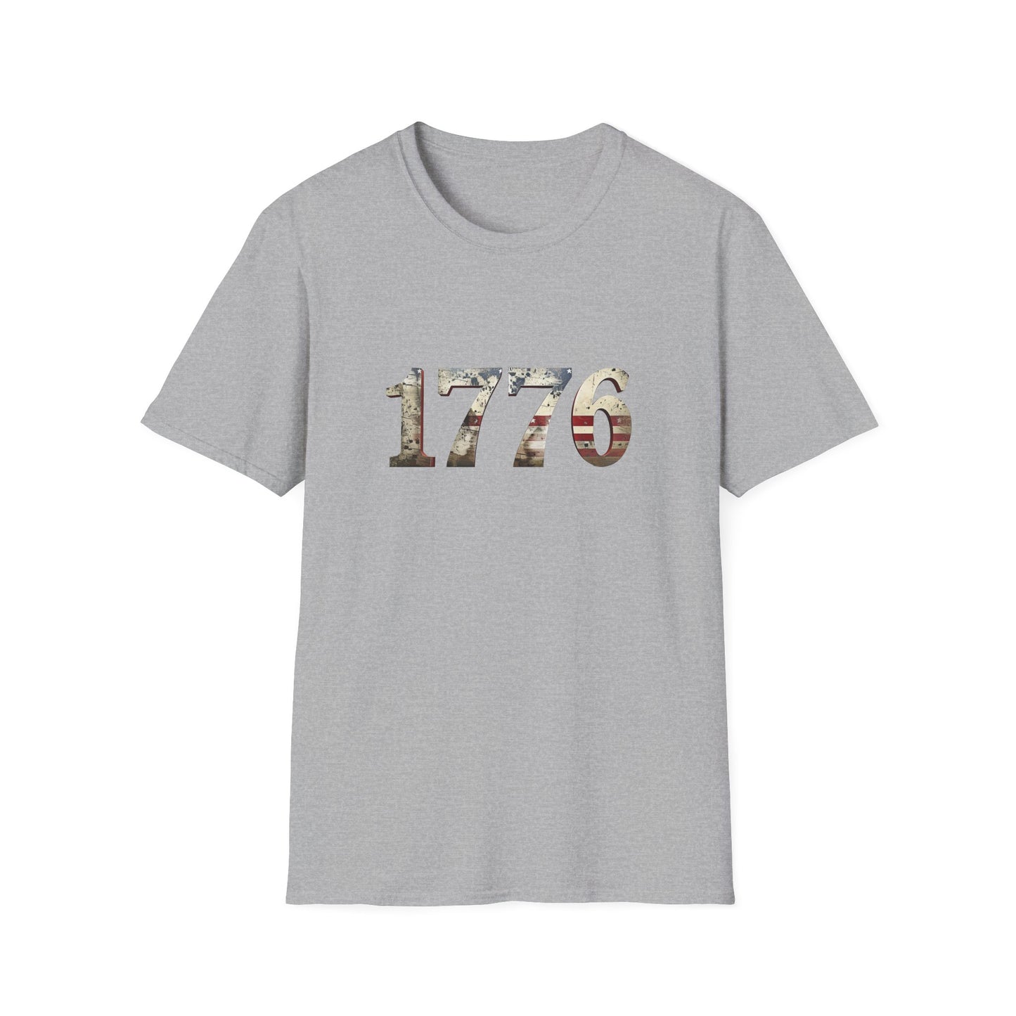 Distressed 1776 Unisex T-Shirt for 4th of July Celebration, Patriotic Tee, Vintage Independence Day Shirt, America Birthday Apparel,