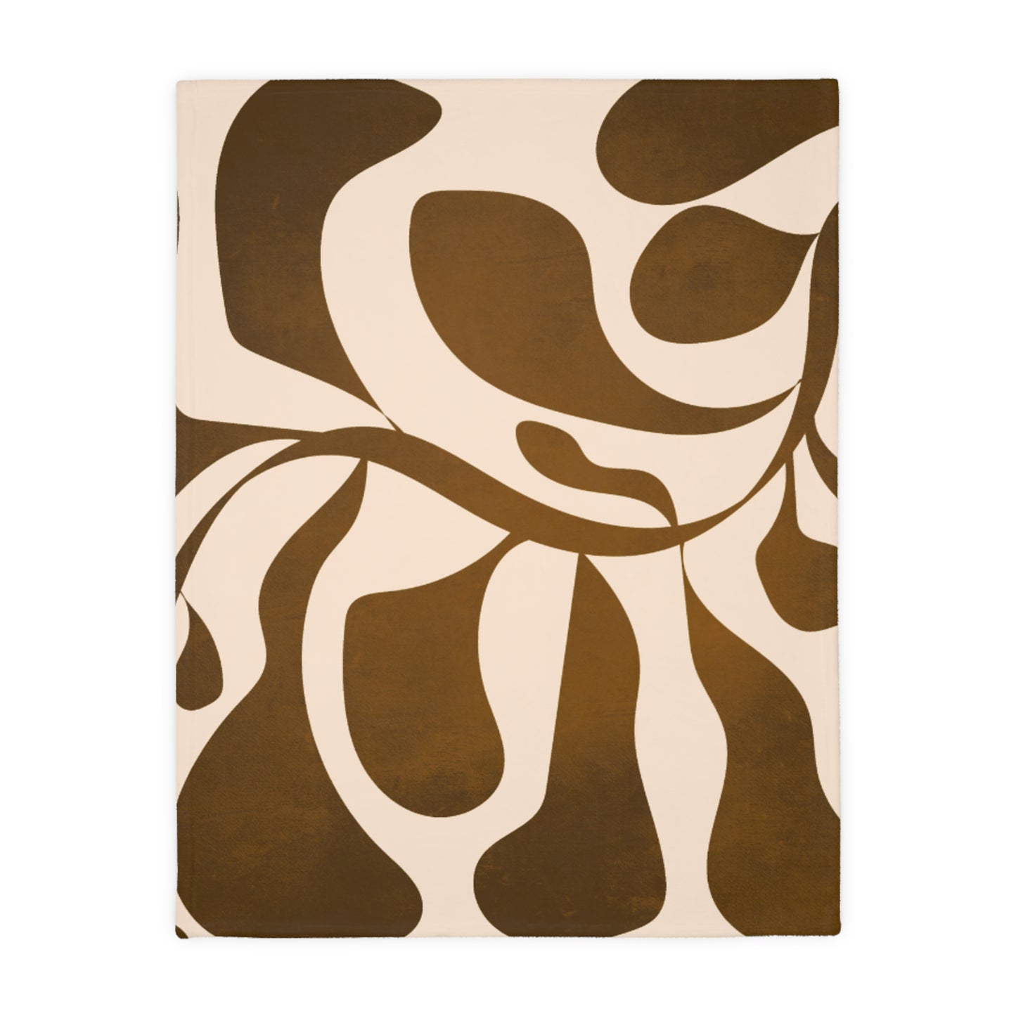 Modern Abstract Microfiber Throw Blanket | Neutral Boho Minimalist Decor