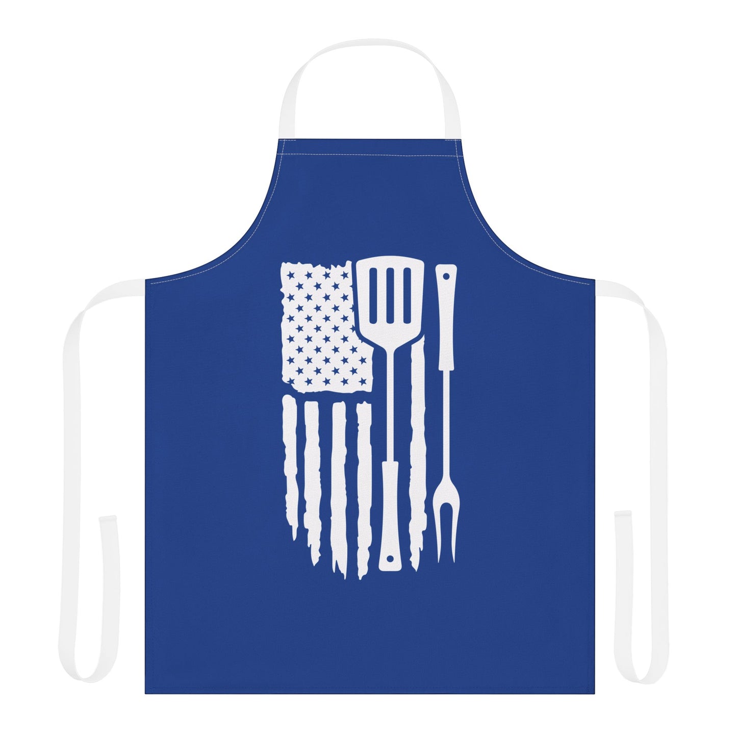 Patriotic BBQ Apron Fourth of July Gift Cooking Apron for Grill Lovers Chef Gift American Flag Design Cooking Apron Dad Gift Mom Gift