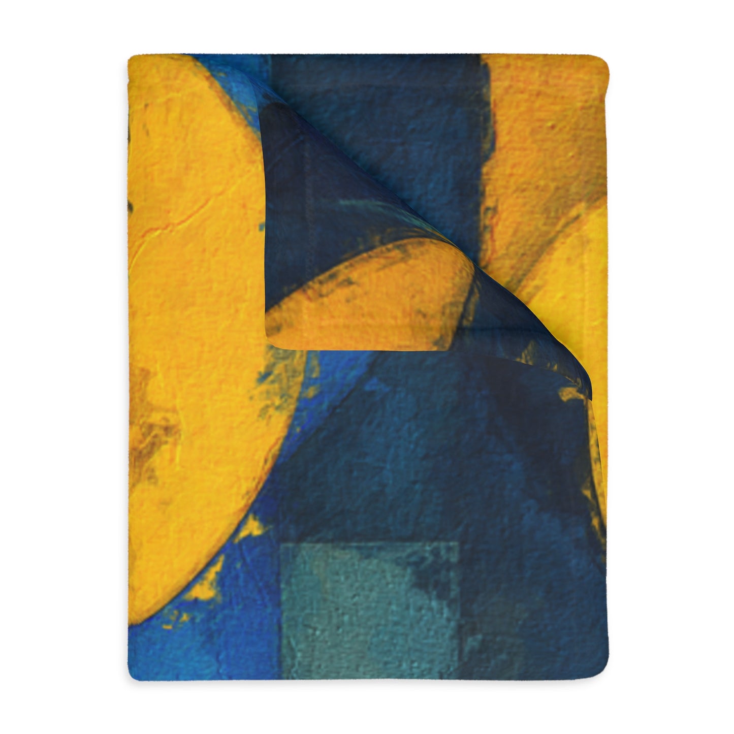 Celestial Moon & Sun Velveteen Throw Blanket | Abstract Geometric Decor