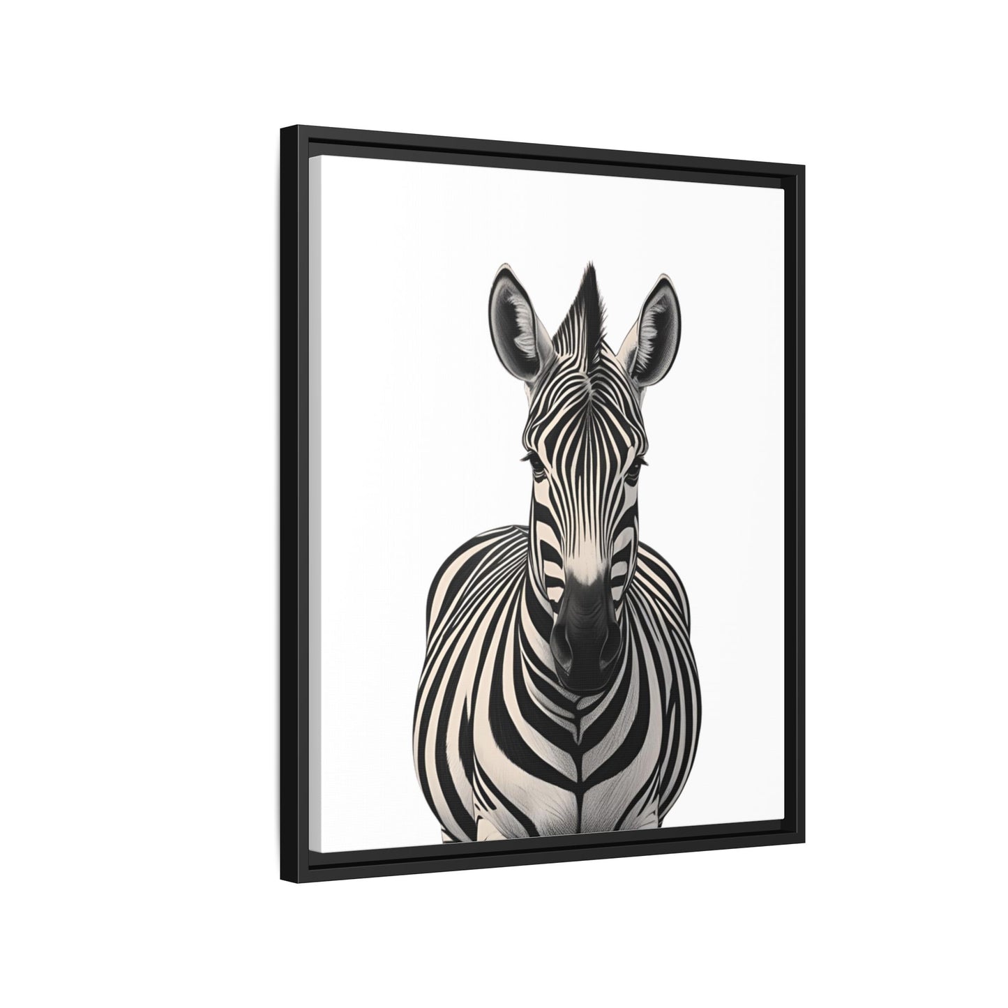 Striking Zebra Wall Art Black & White Wildlife Photography Print, Safari Animal Home Decor, Zebra Lover Nursery Room Gift