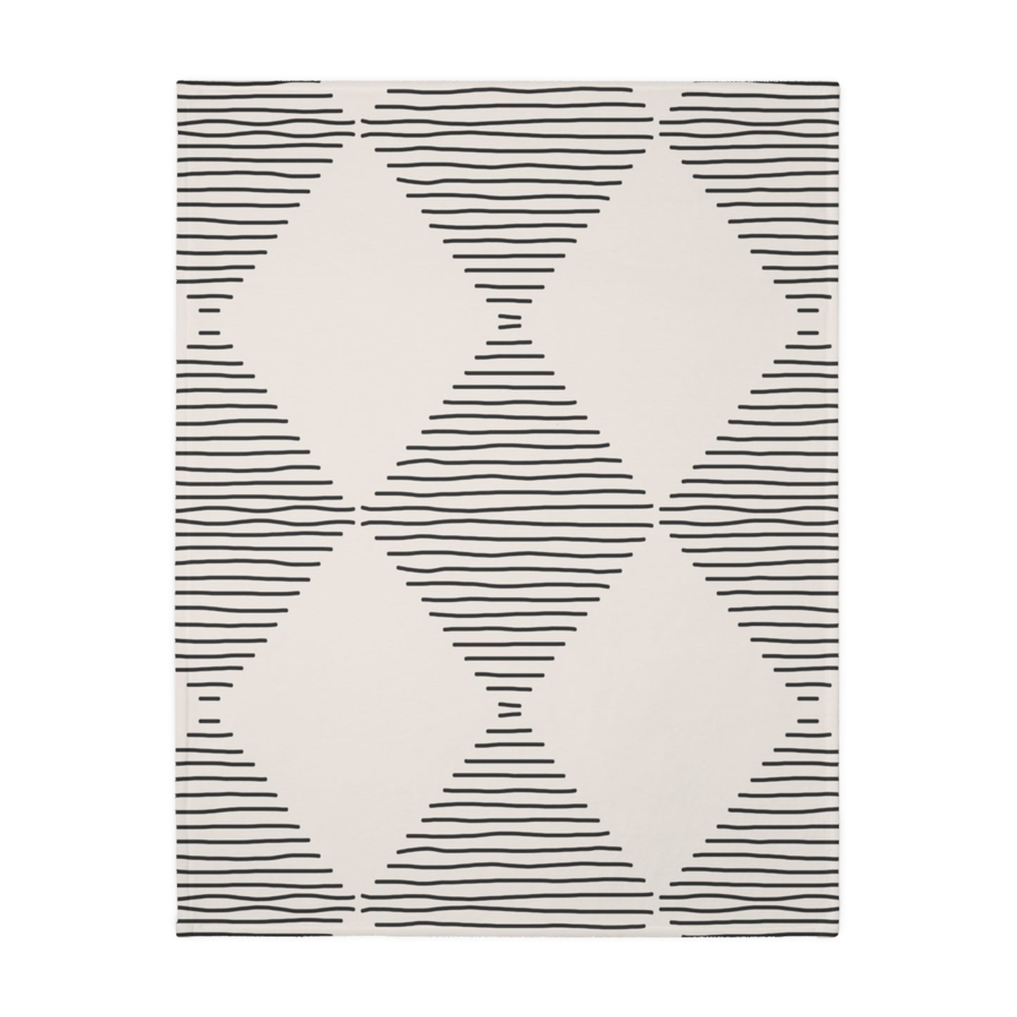 Modern Neutral Geometric Blanket | Minimal Boho Home Decor