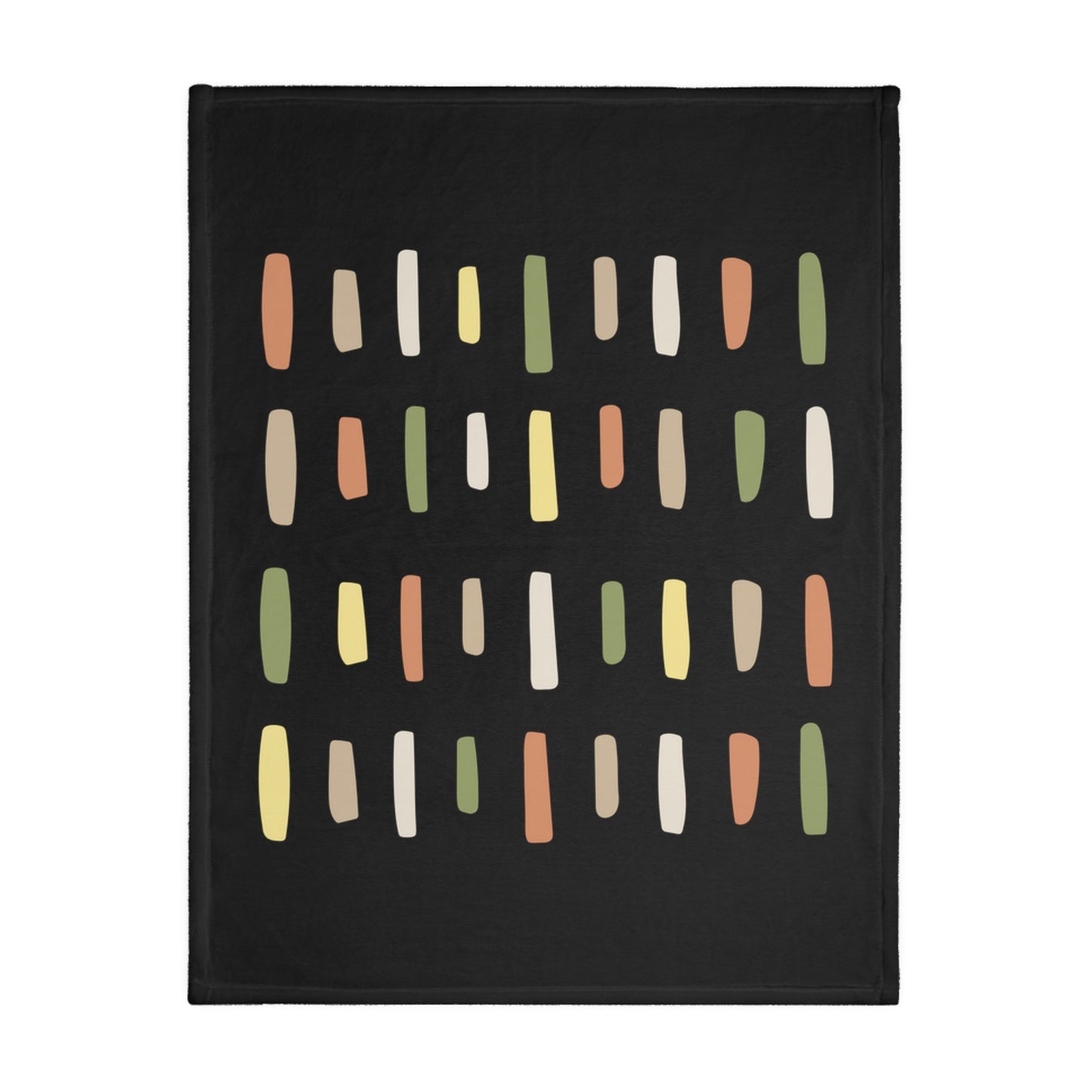 Abstract Dashes Pattern Blanket | Velveteen Microfiber Blanket
