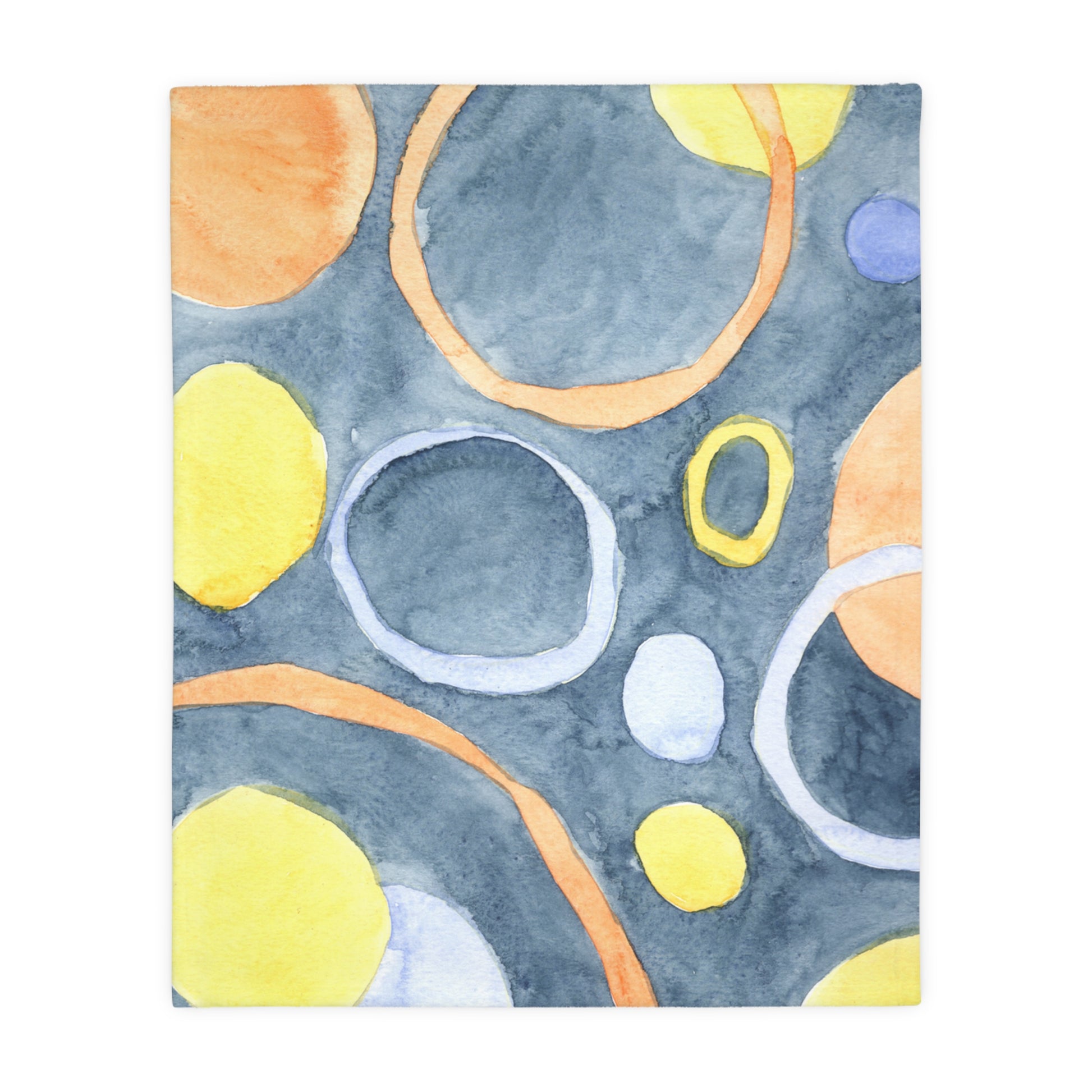 Colorful circular pattern on a textured surface