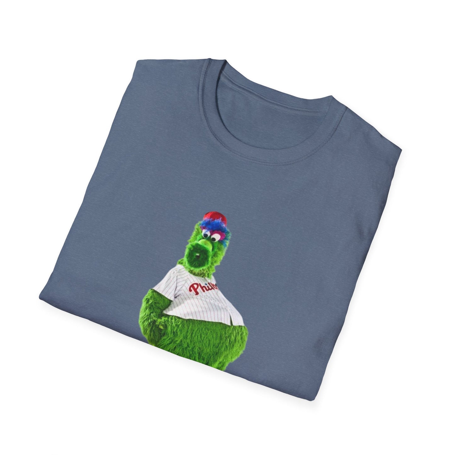 Cartoon Baseball Mascot T-Shirt | Funny Green Character Tee for Sports Lovers