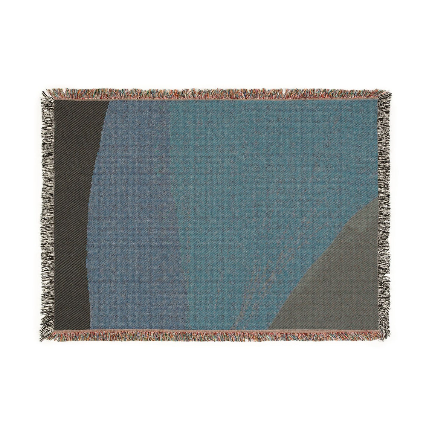 Modern Earth Tone Woven Throw Blanket | Minimalist Boho Decor