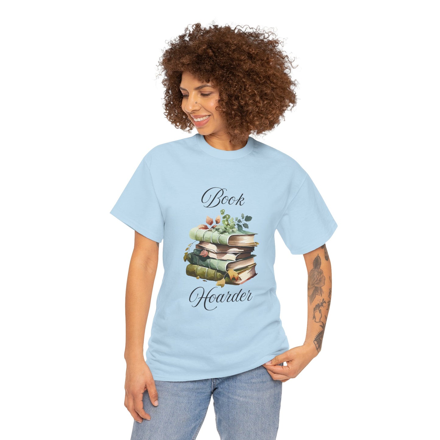 Book Hoarder Unisex Heavy Cotton Tee Perfect for Book Lovers Readers and Library Enthusiasts Great Gift for Holidays and Birthdays