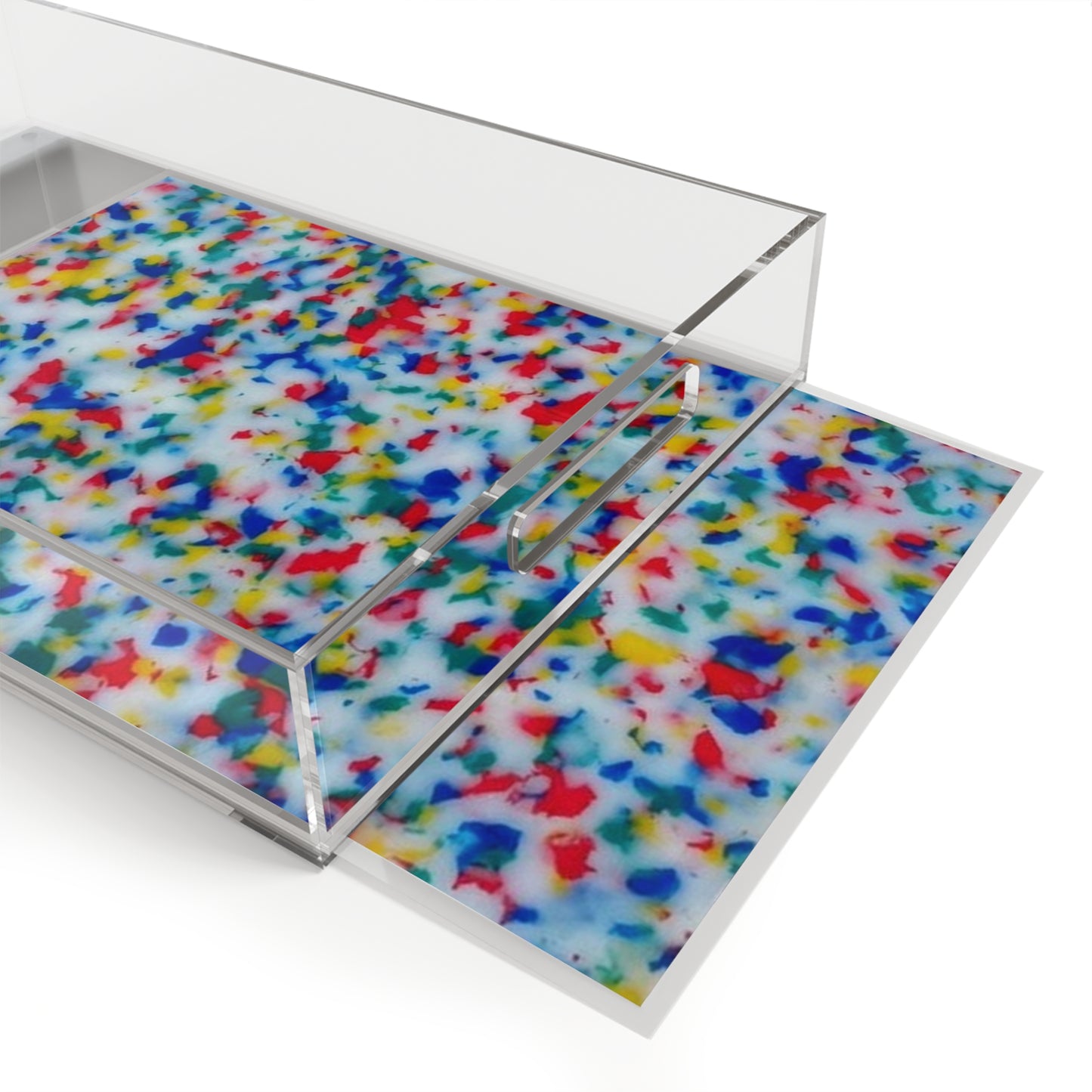 Colorful Terrazzo Acrylic Serving Tray, Modern Coffee Table Decor, Housewarming Gift